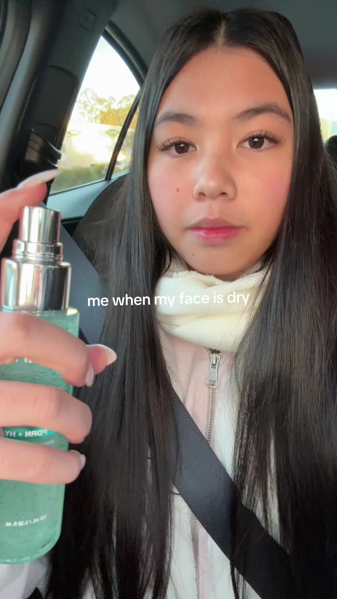 TikTok post by @miamiffylover for Anua Store US. Caption reads: [...] #hydration #dailymist @Anua Store US....