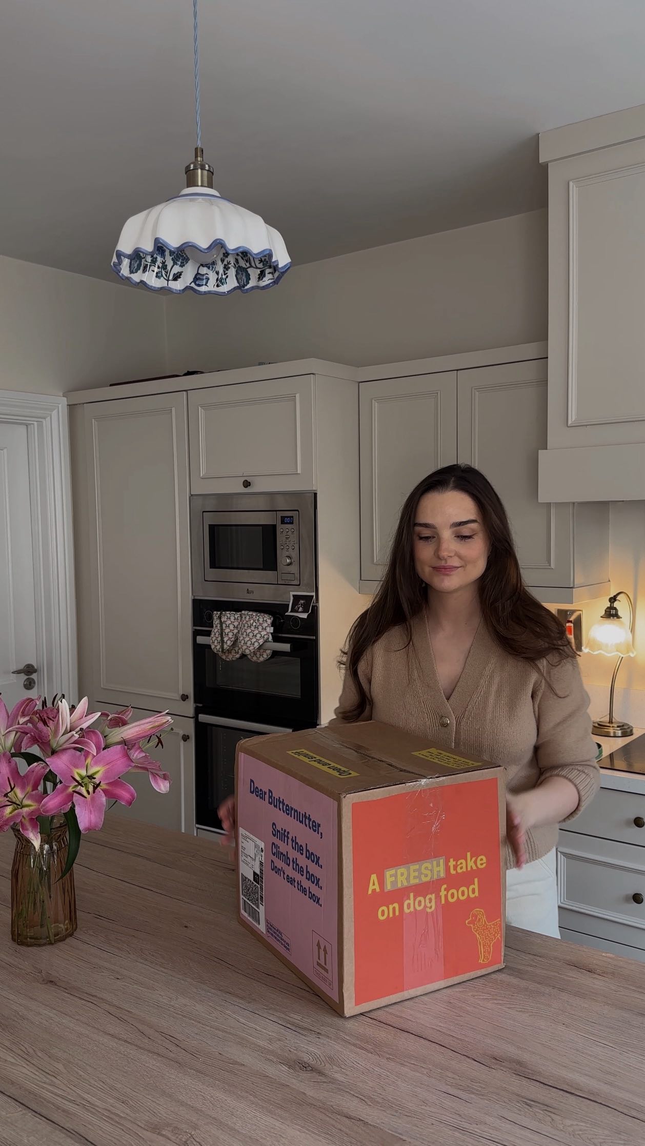 Instagram post by @niamh_osullivan for Butternut Box. Caption reads: AD - Fresh, high quality & tailored ingredients....