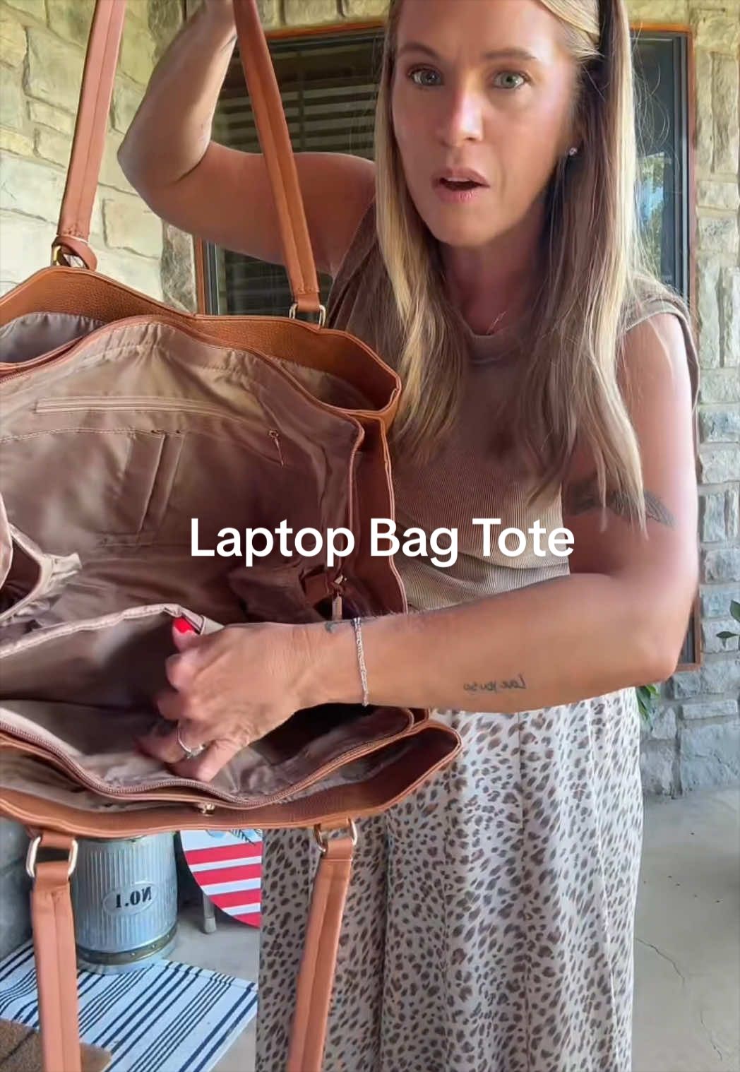 TikTok post by @thatgirlkaty2 for Lovevook. Caption reads: [...] much room & it’s water resistant! @Lovevook....