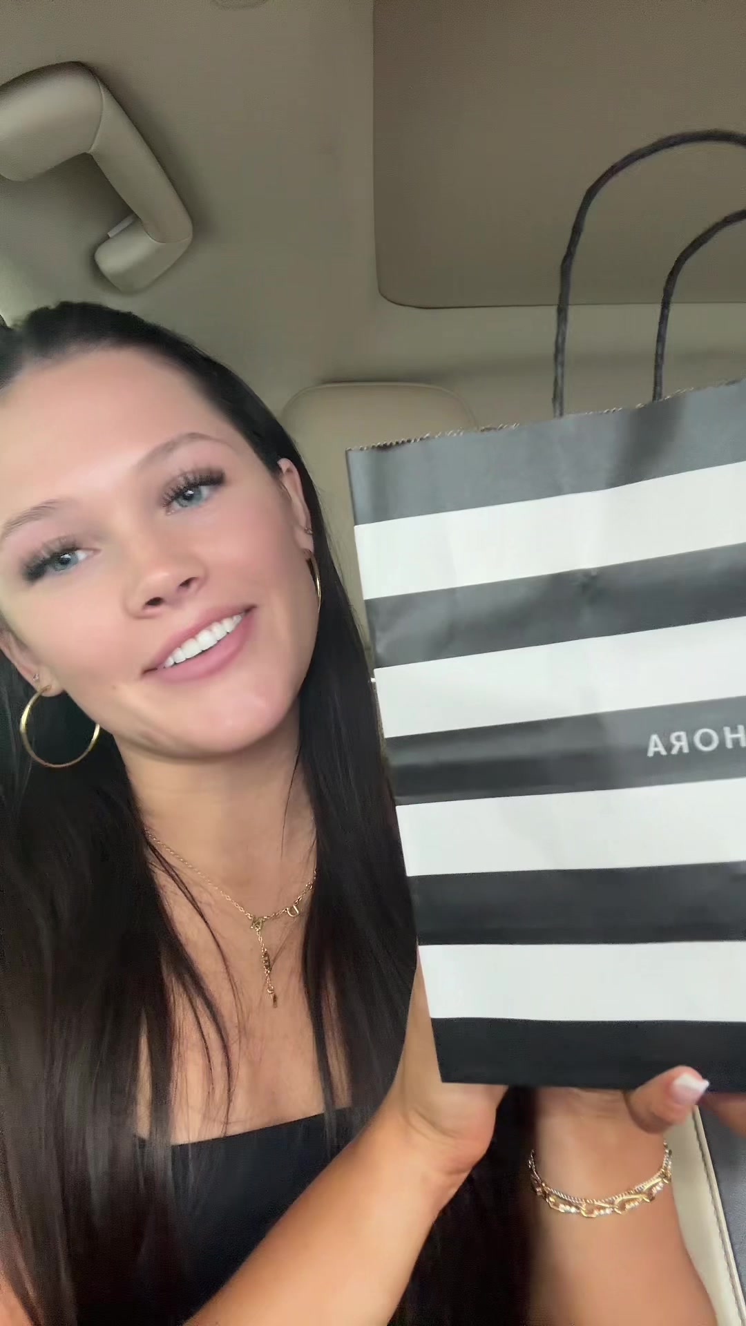 TikTok post by @sydneycleavy for ONE SIZE BEAUTY. Caption reads: Sephora restock + faves #sephora #spf....