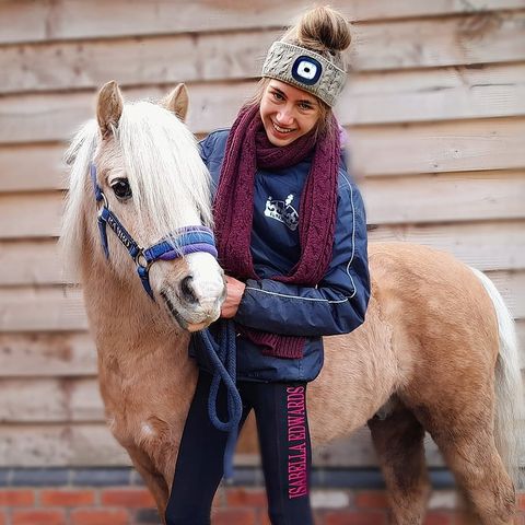 Instagram post by @isabellaa.edwardss for Equi Light. Caption reads: HUGE THANK YOU to everyone who has signed my....