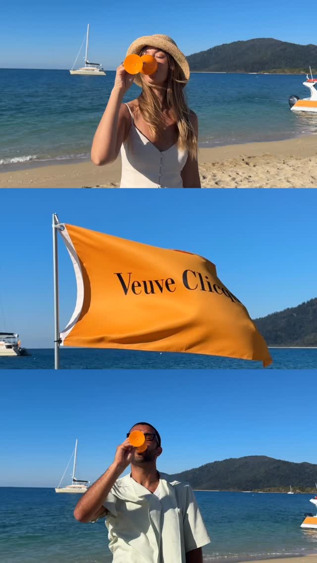 Instagram post by @_tompaterson for Veuve Clicquot. Caption reads: The PatMacs take Le Picnic: A mid-week trip to....