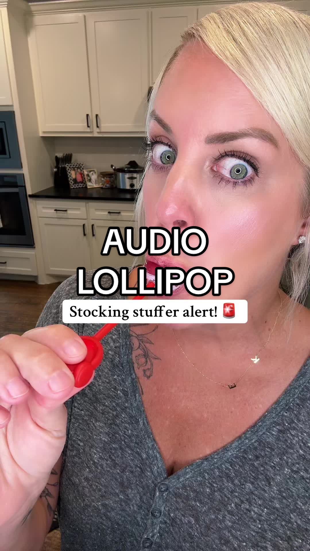 TikTok post by @carrieizzo for Amos Sweets. Caption reads: [...] #lollipops #amos #amossweets....