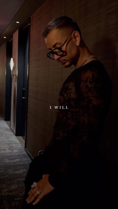 Instagram post by @oscargofficial for Giorgio Armani. Caption reads: Remind yourself “I WILL” with @giorgioarmani....