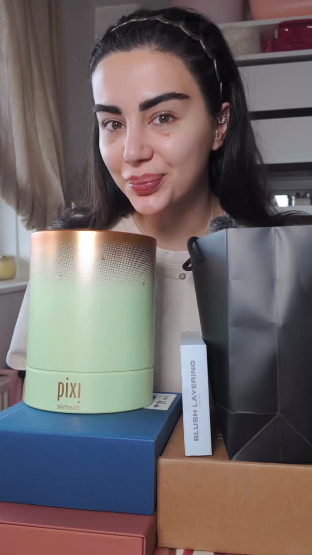 Instagram post by @zhilabeauty for OLEHENRIKSEN. Caption reads: PR unboxing 📦 
@pixibeauty @pixibeautyuk....
