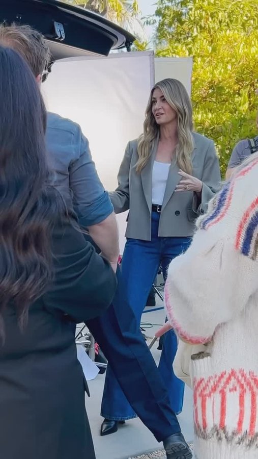 Instagram post by @erinandrews for INFINITI USA. Caption reads: We’re making big camera moves 🙌 Check out all the....