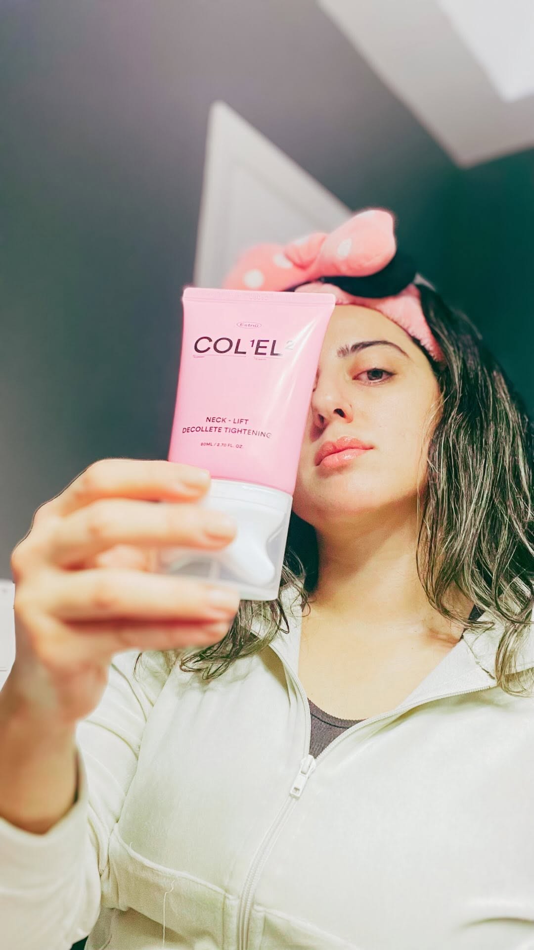 Instagram post by @miladafinds for Esther Formula. Caption reads: [...] neckline and décolleté with the....