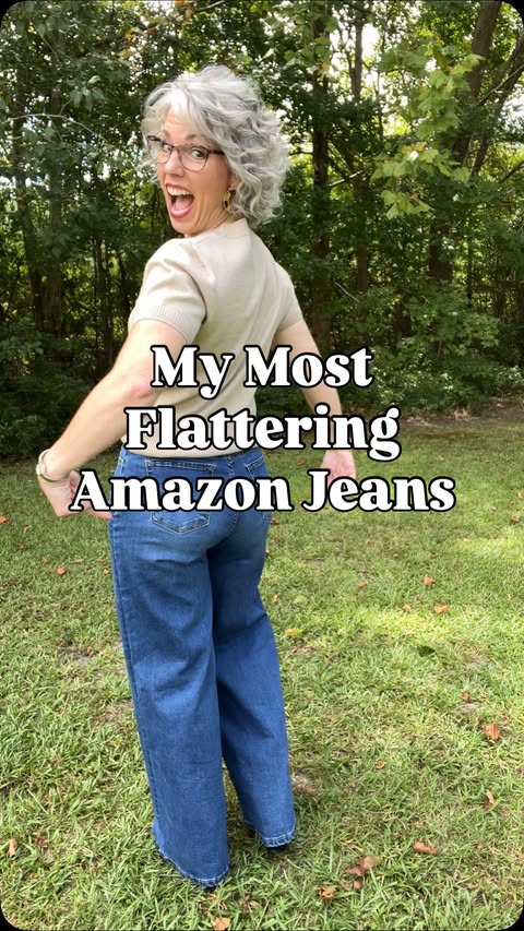 Instagram post by @simply.amber5.0 for ZESICA. Caption reads: [...] #fashionreels #fashionover50 gifted by....