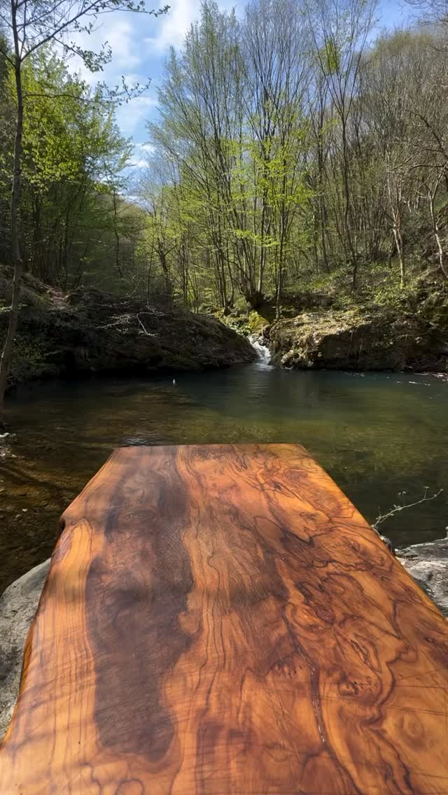 Instagram post by @steakvideos for The Nikos Knife. Caption reads: Beef Shank Cooked in a Mud Oven with....