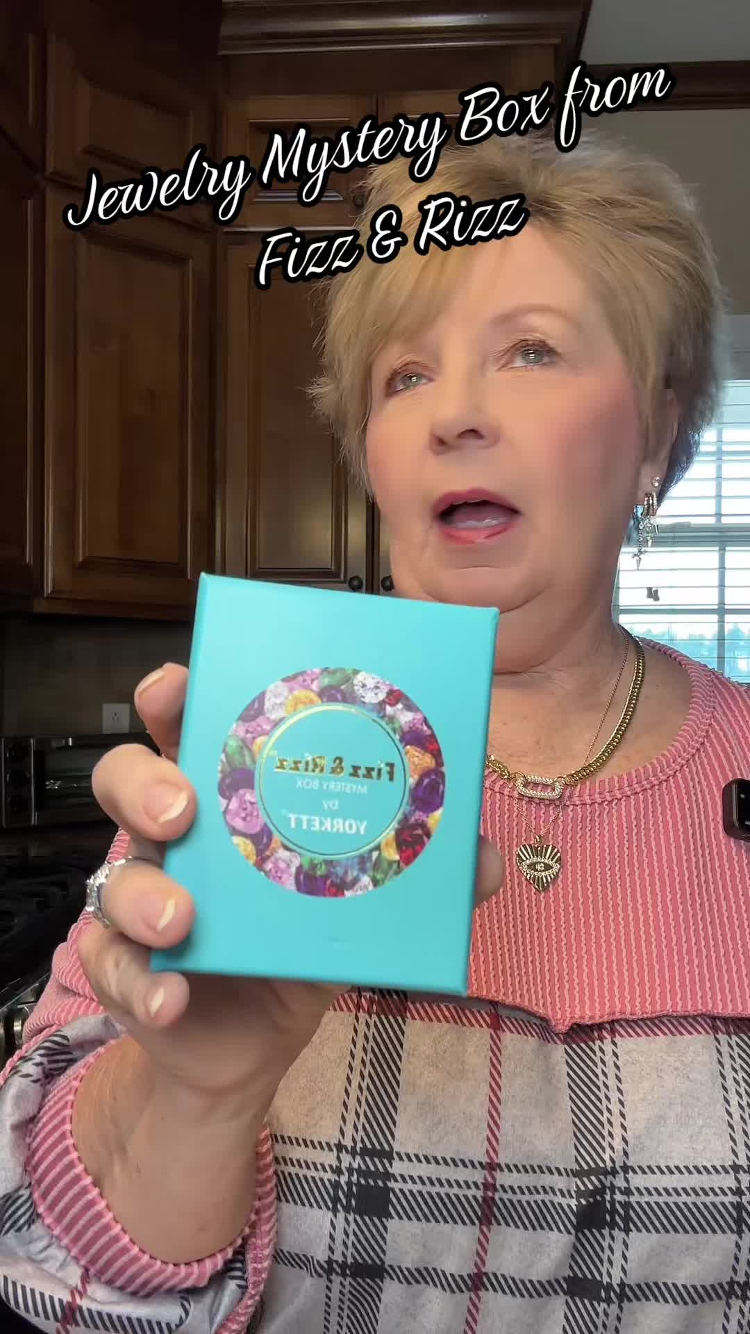 TikTok post by @sandrakword for Fizzandrizz. Caption reads: [...] #surprise #giftideasforher #fyp @FizzandRizz.