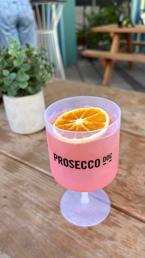 Instagram post by @marieeve.venne for Prosecco DOC. Caption reads: We definitely had at good time at @proseccodoc....