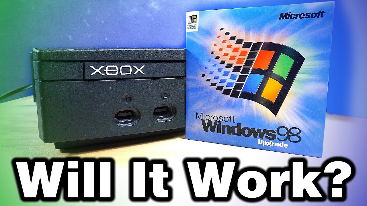 YouTube post by @JigaTech for PCBWay. Caption reads: Installing Windows On An Original Xbox.