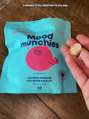 TikTok post by @dailylifewithkatelyn for JoySpring. Caption reads: I’ve been trying these JoySpring Mood Munchies....