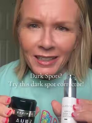 TikTok post by @kelleylivinglife for LG BEAUTY. Caption reads: @LGbeauty US has the perfect duo for dark spot....