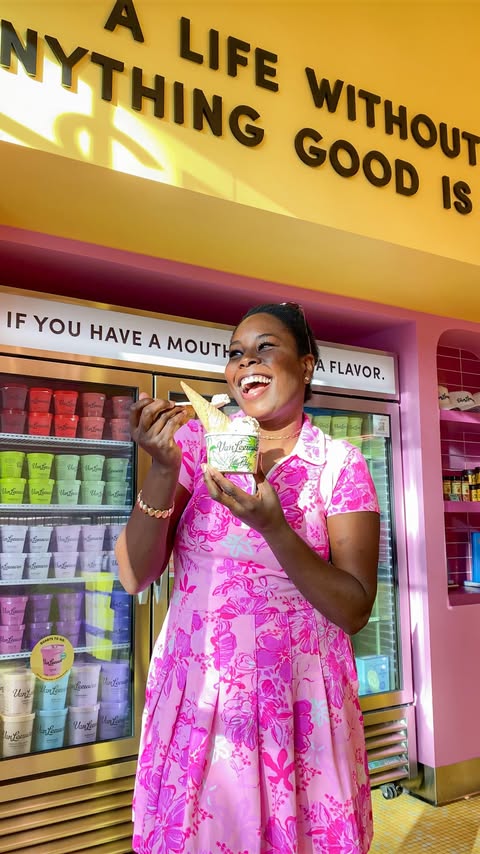 Instagram post by @uptoclaudia for Lilly Pulitzer. Caption reads: When two of your favorite brands collab! The....