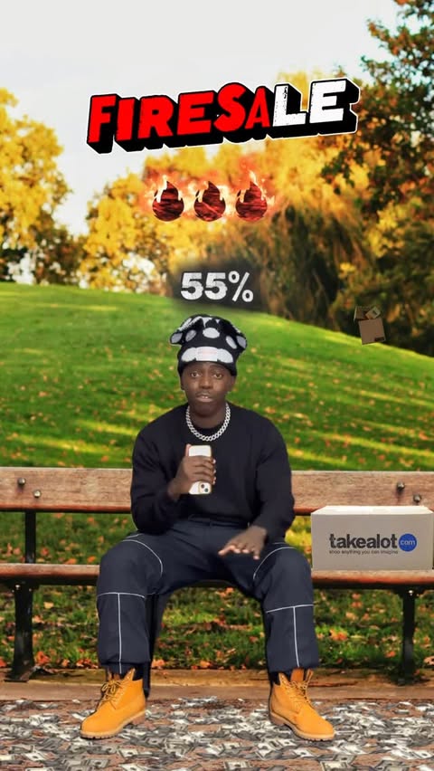 Instagram post by @makana_muofhe for takealot.com. Caption reads: With the #FireSale kicking off, @takealotcom....