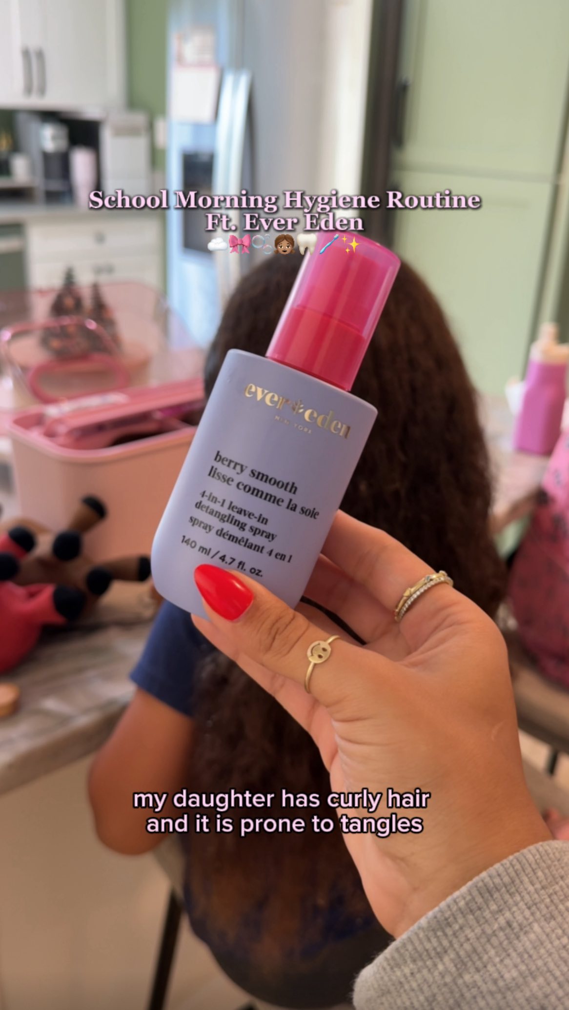 Instagram post by @reeselaa for Evereden. Caption reads: Morning routine ft. Evereden....