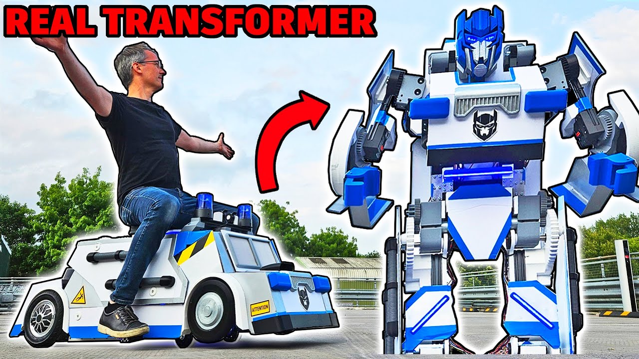 YouTube post by @jamesbruton for PCBWay. Caption reads: Experimental Transforming Robot Mechanism.