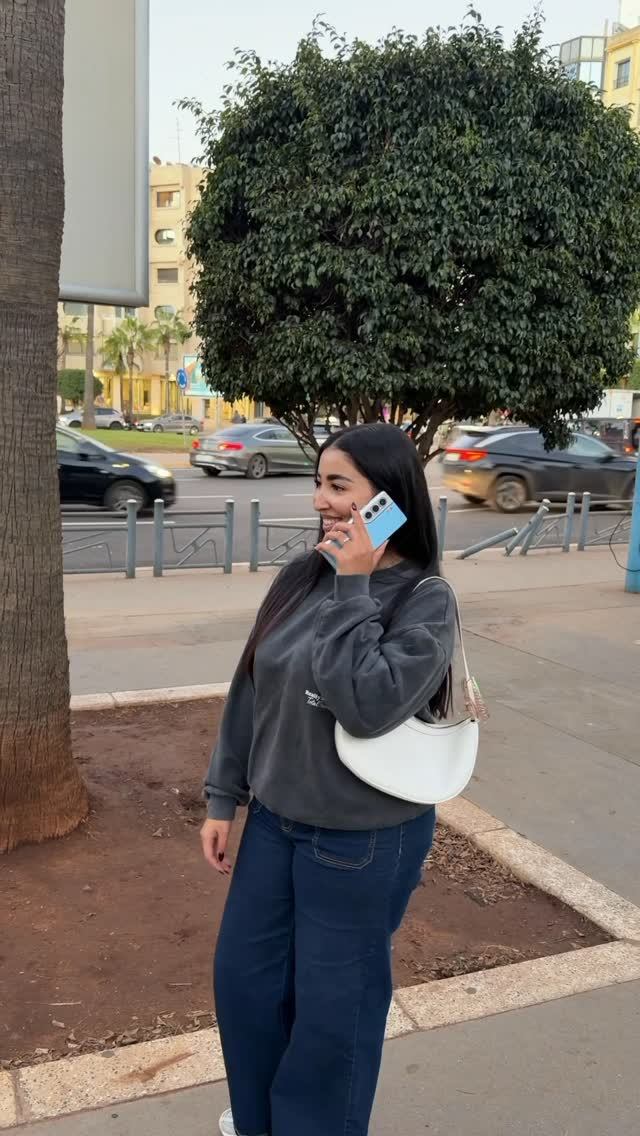 Instagram post by @belkhirchaimae for Tecnomobile. Caption reads: Spend the day with me 🎀 

@tecnomobilemaroc....