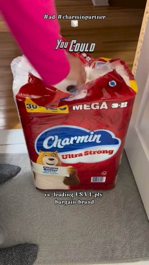 Instagram post by @ellentheblogger for Charmin. Caption reads: #ad #CharminPartner Okay but WHY did nobody tell....