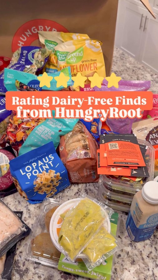 Instagram post by an influencer for Hungryroot. Caption reads: [...] done it without my bestie @hungryroot! #AD....