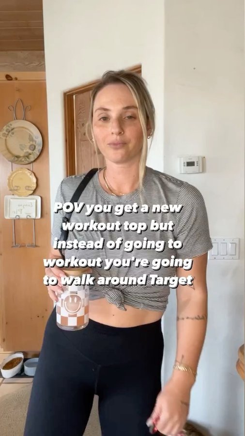 Instagram post by @cait.adent for Albion Fit. Caption reads: [...] non-workout,workout boyfriend t🫶🏻....