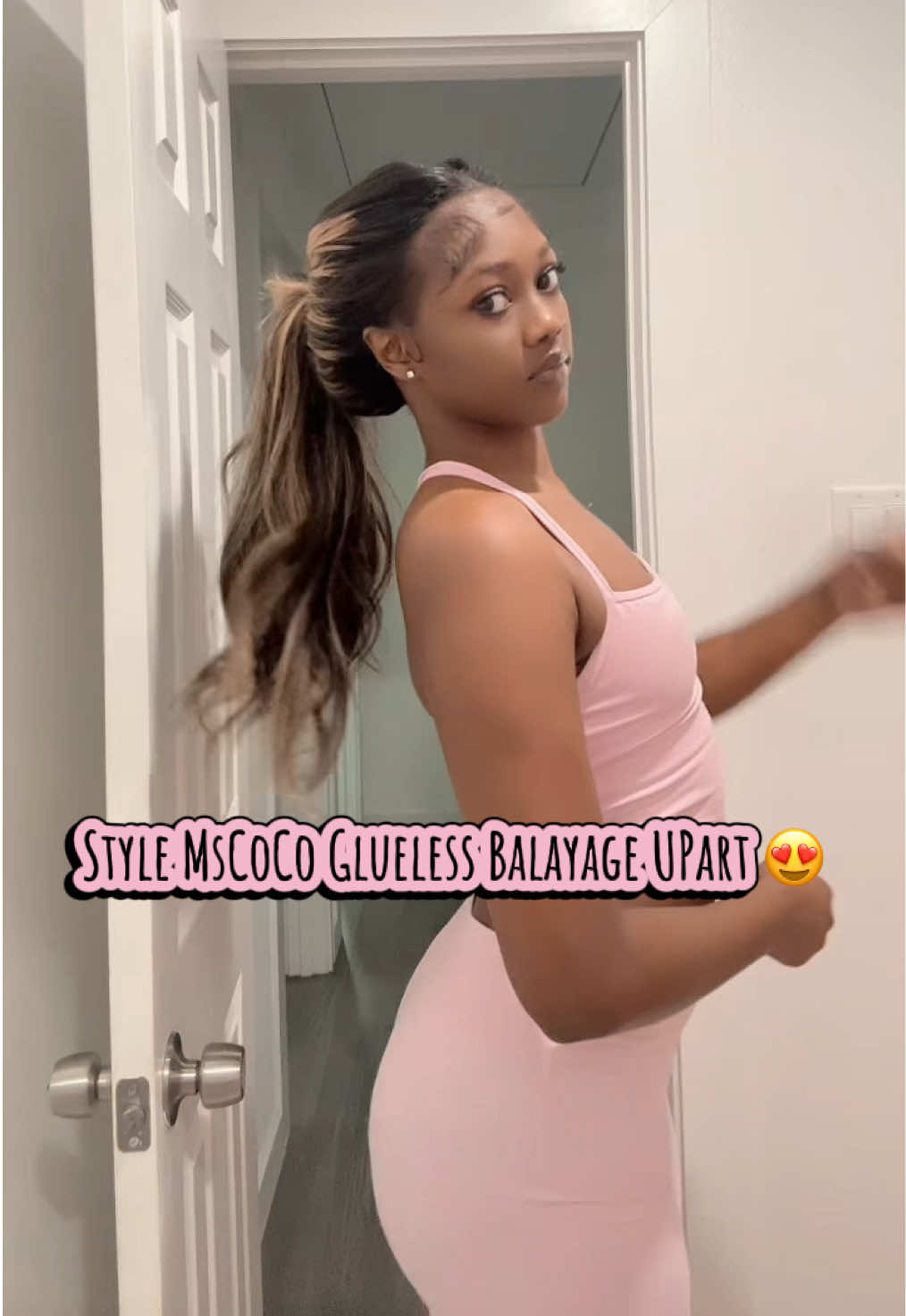 TikTok post by @azthedoll for Mscoco Hair. Caption reads: 😍😍different styles with @Mscoco Hair....