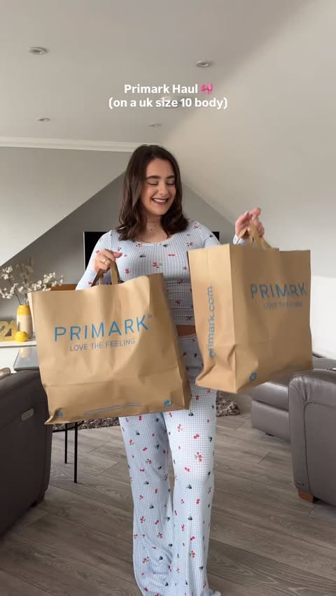 Instagram post by @nadiaaamos for Primark. Caption reads: new in stores @primark x @ritaora January 2026 ❄️....