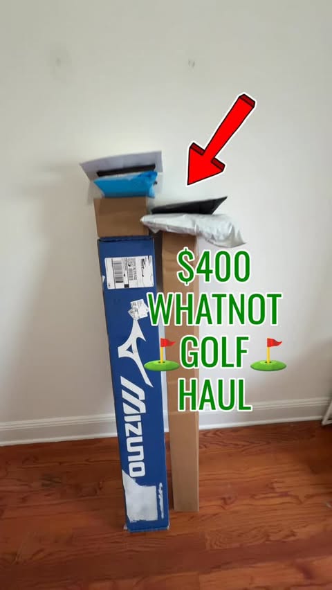Instagram post by @welikegolf for Whatnot. Caption reads: $400 Whatnot Golf Haul! ⛳️🙌🏼 I FINALLY got into....