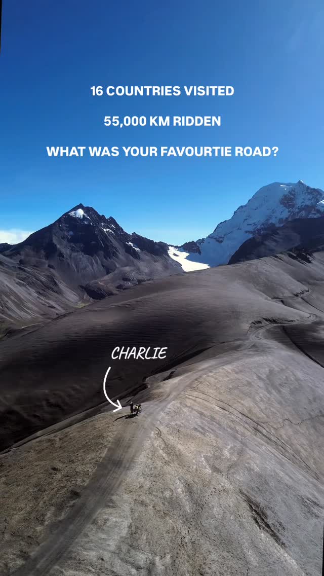 Instagram post by @bemorecharles for HOVERAir. Caption reads: Hands down probably the most exciting road I’ve....