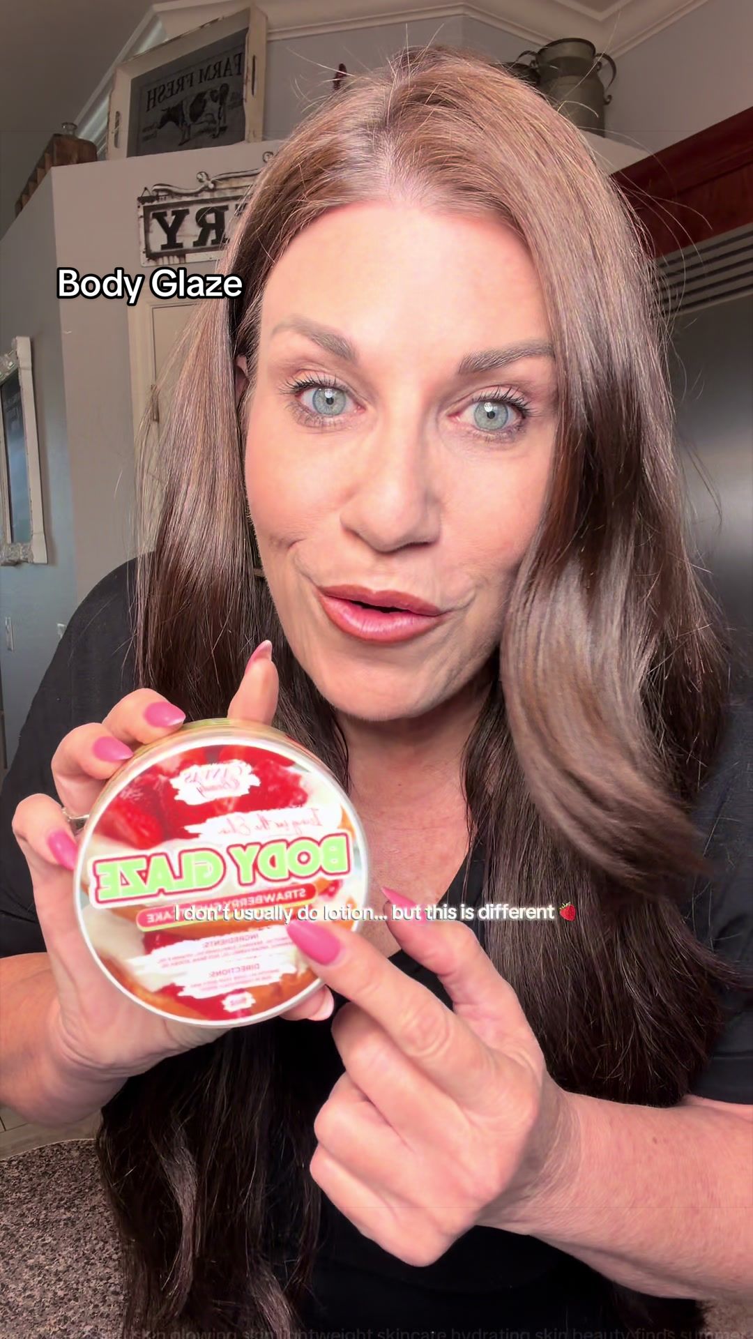 TikTok post by @cissy.rickett for Canvas Beauty Brand. Caption reads: [...] #hydratedskin #tiktokbeauty @CANVAS BEAUTY....