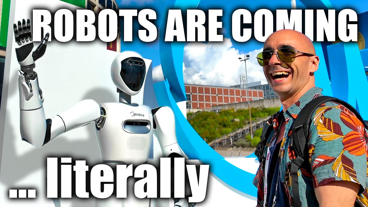 YouTube post by @paulhibbert for SwitchBot. Caption reads: I Did NOT Expect Some Of The Things I Saw At IFA....