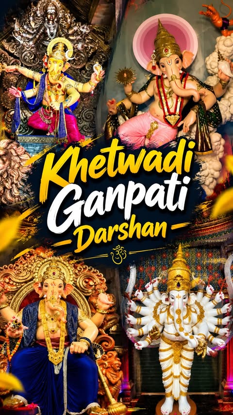 Instagram post by @garrys_vlogs for Joy Personal Care. Caption reads: Khetwadi Ganpati Darshan ❤️ Full Itinerary ‼️....