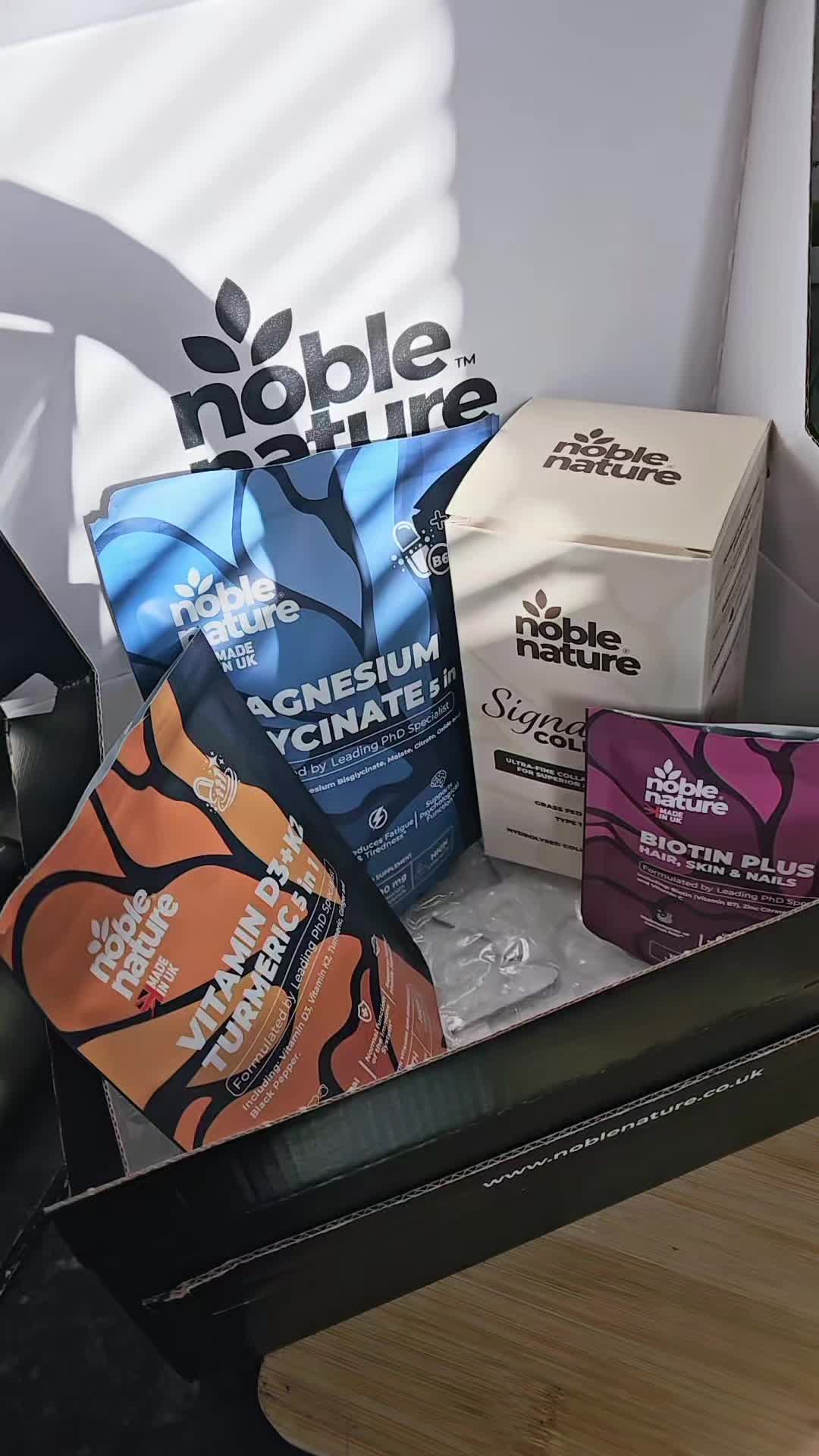 TikTok post by @carol_irishpune for Noble Nature. Caption reads: the best products ✨️ @NobleNature #fyp #tiktokshop....