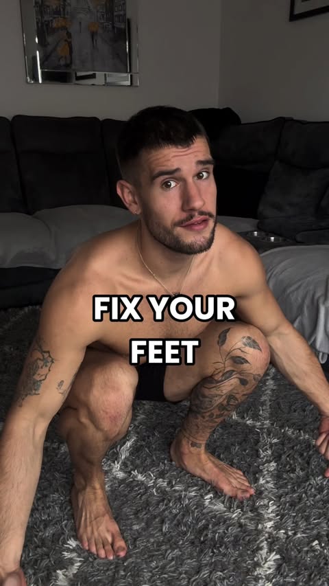Instagram post by @_mickmoves for VIVOBAREFOOT. Caption reads: Simple way to fix your feet.