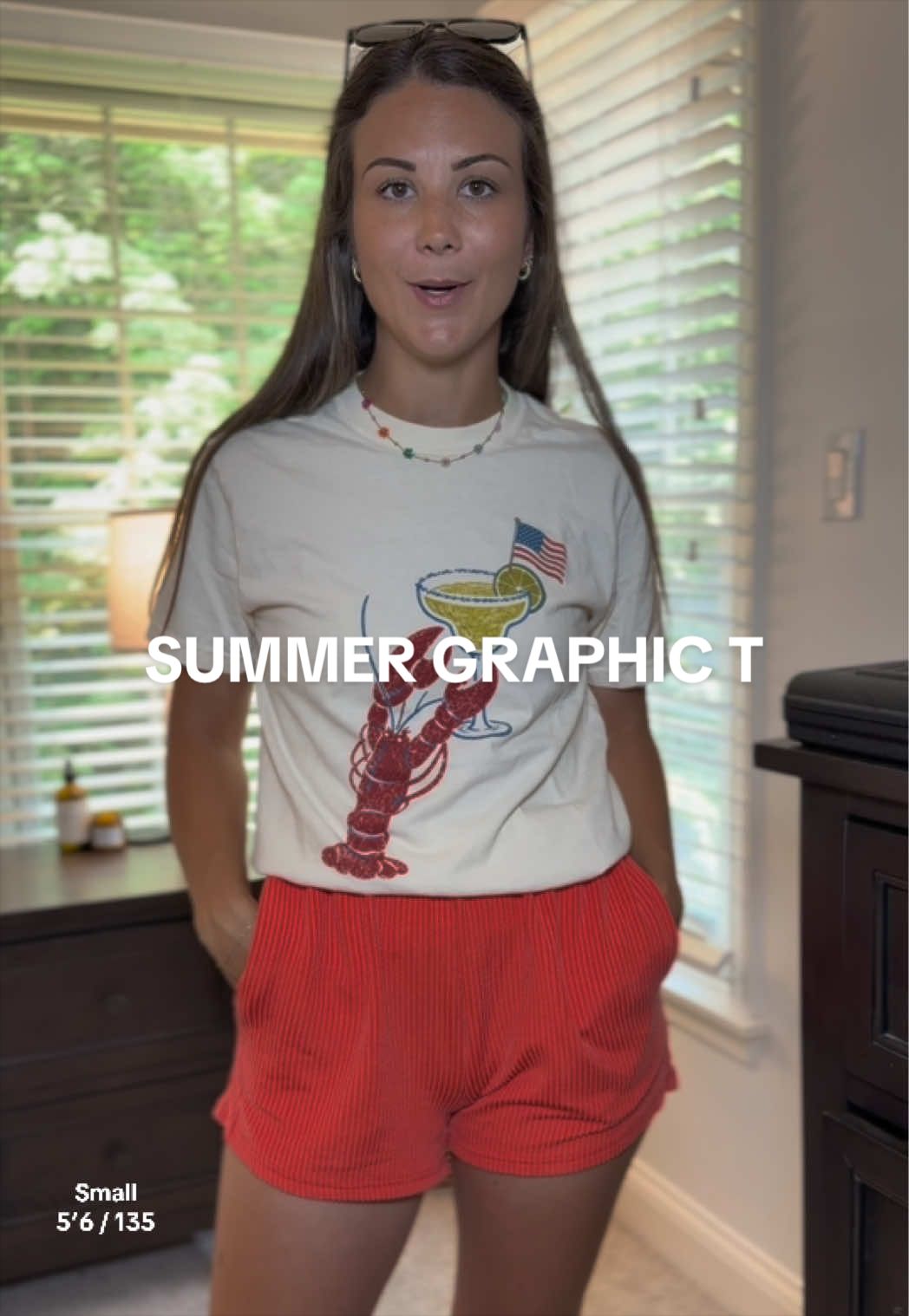 TikTok post by @kfel8914 for United Monograms. Caption reads: [...] #graphictees #summeroutfits @United....