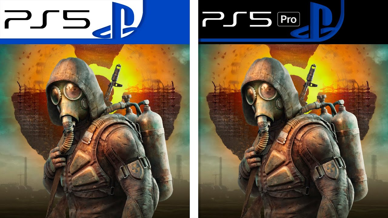 YouTube post by @ElAnalistaDeBits for Instant Gaming. Caption reads: STALKER 2 | PS5 vs PS5 Pro | Final Graphics....