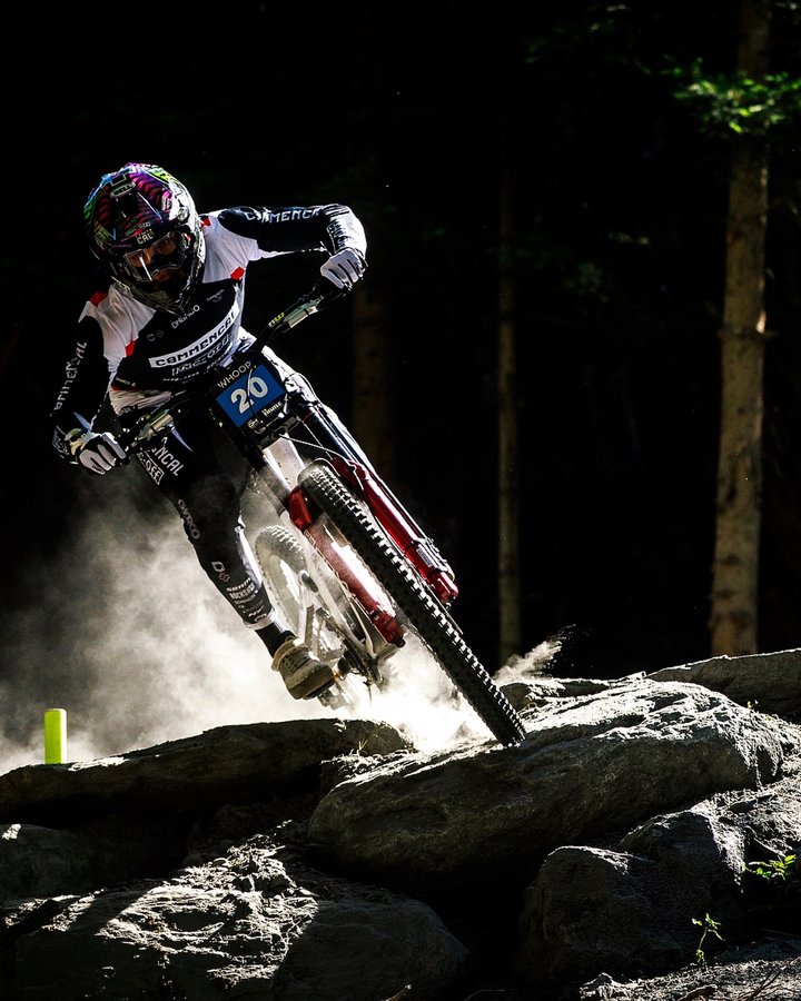 Instagram post by @commencal_mucoff for Muc-Off. Caption reads: Dust busting with @mucoff....