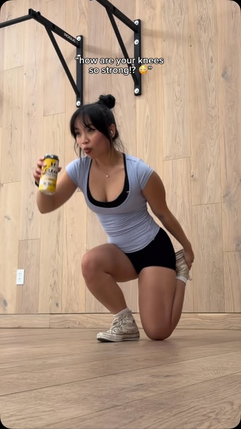Instagram post by @lilbignanc for Myprotein. Caption reads: [...] start somewhere 🙂‍↕️drinking my fav....