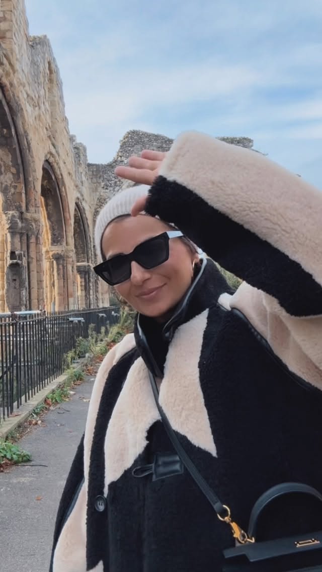 Instagram post by @ssebgerd for Topshop. Caption reads: Canterbury… A city of stone streets, filled with....