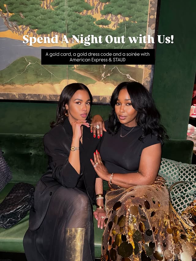Instagram post by @theyusufs for American Express. Caption reads: Last night with @americanexpress & @staud.clothing....