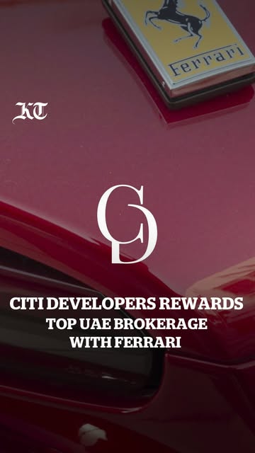 Instagram post by @citidevelopers for Khaleej Times. Caption reads: [...] #MercedesBenz #BrokerAwards #KTAd....