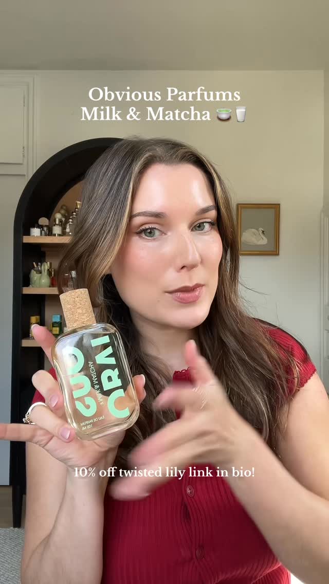 Instagram post by @thetopnotesxo for Twisted Lily. Caption reads: [...] by @obviousparfums! 🍵🥛 gifted by....