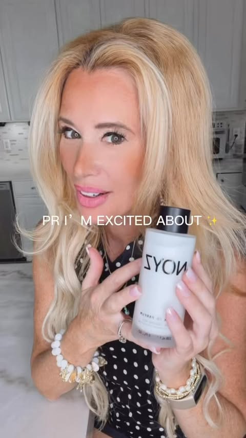 Instagram post by @karenlaughridge for NOYZ. Caption reads: [...] + skincare I’m excited to try. Thank you....