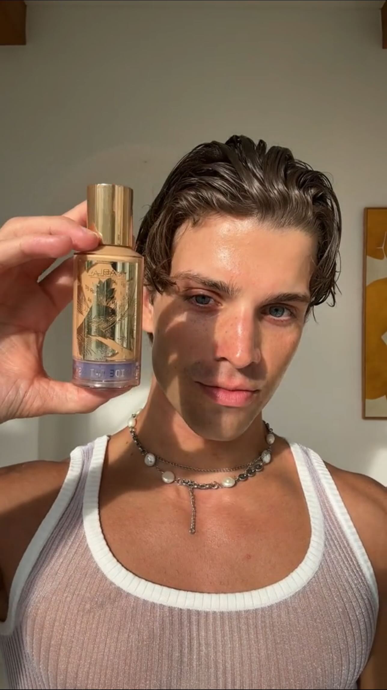 Instagram post by @lejsibrahimovic for NABLA Cosmetics. Caption reads: anzeige | Clean boy makeup routine featuring....