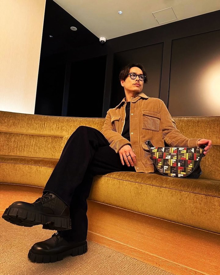 Instagram post by @jsbryuji_official for Fendi. Caption reads: @fendi #FENDI #PR.