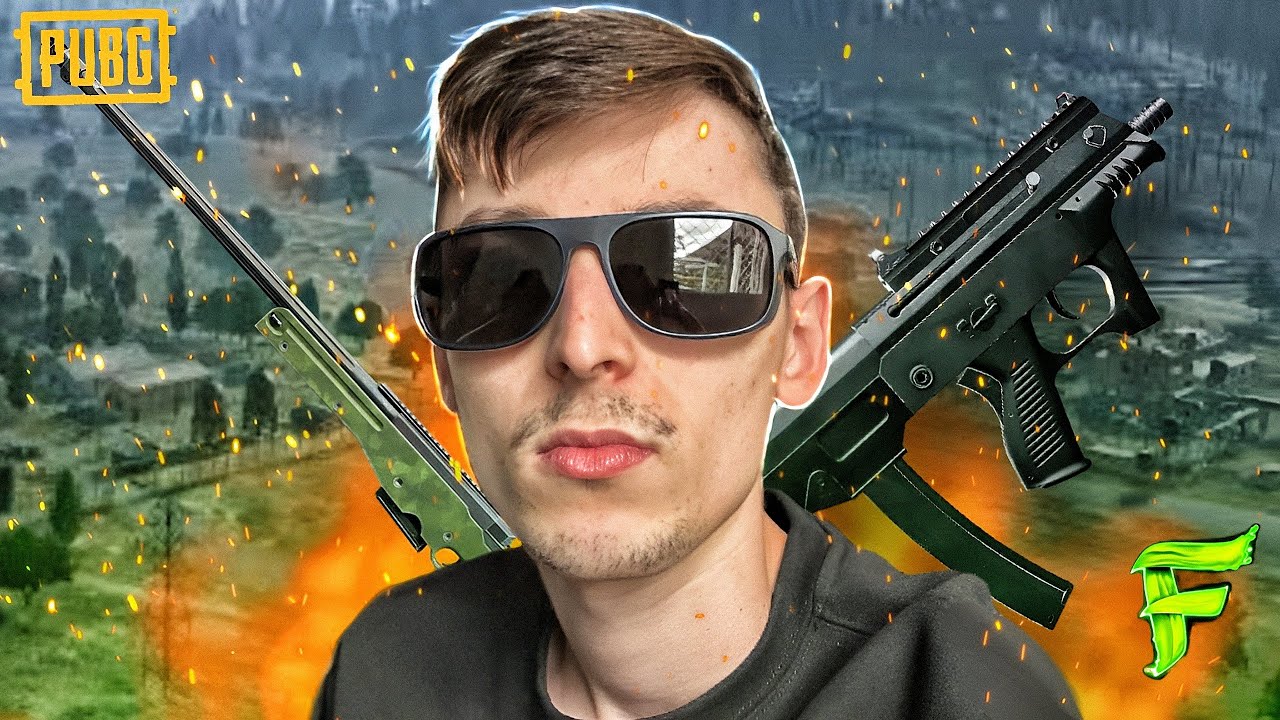 YouTube post by @FROGMAN1_ for Imgur. Caption reads: AWM AND JS9 IS A VERY STEAL COMBO 🔥 PUBG WITH THE....