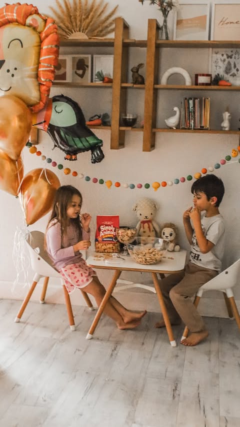 Instagram post by an influencer for BabbleBoxx. Caption reads: Happy National Animal Crackers Day! #ad We’re....