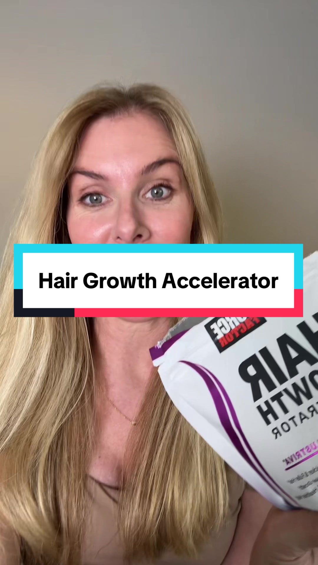 TikTok post by @givingnoshitsat50 for Force Factor. Caption reads: So many great ingredients to support better hair.....