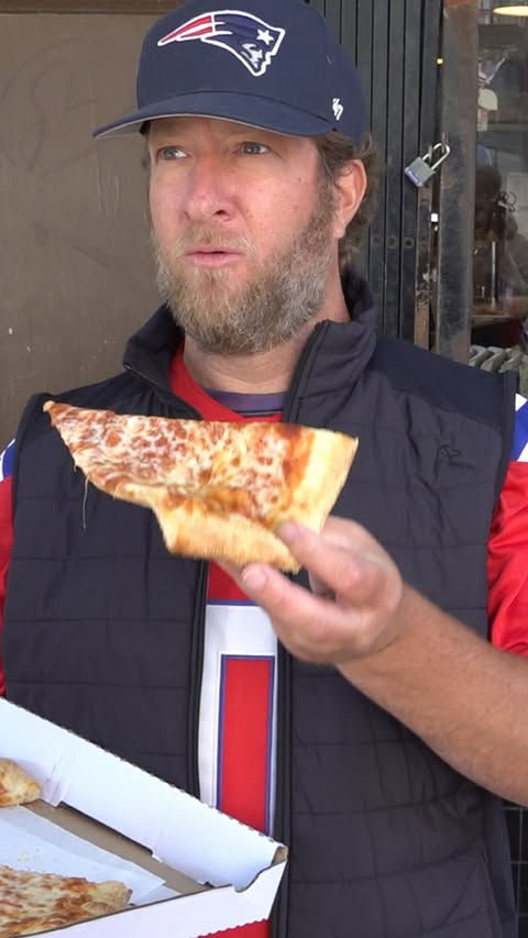 Instagram post by @stoolpresidente for RHOBACK. Caption reads: [...] Pizza (San Francisco, CA) presented by....